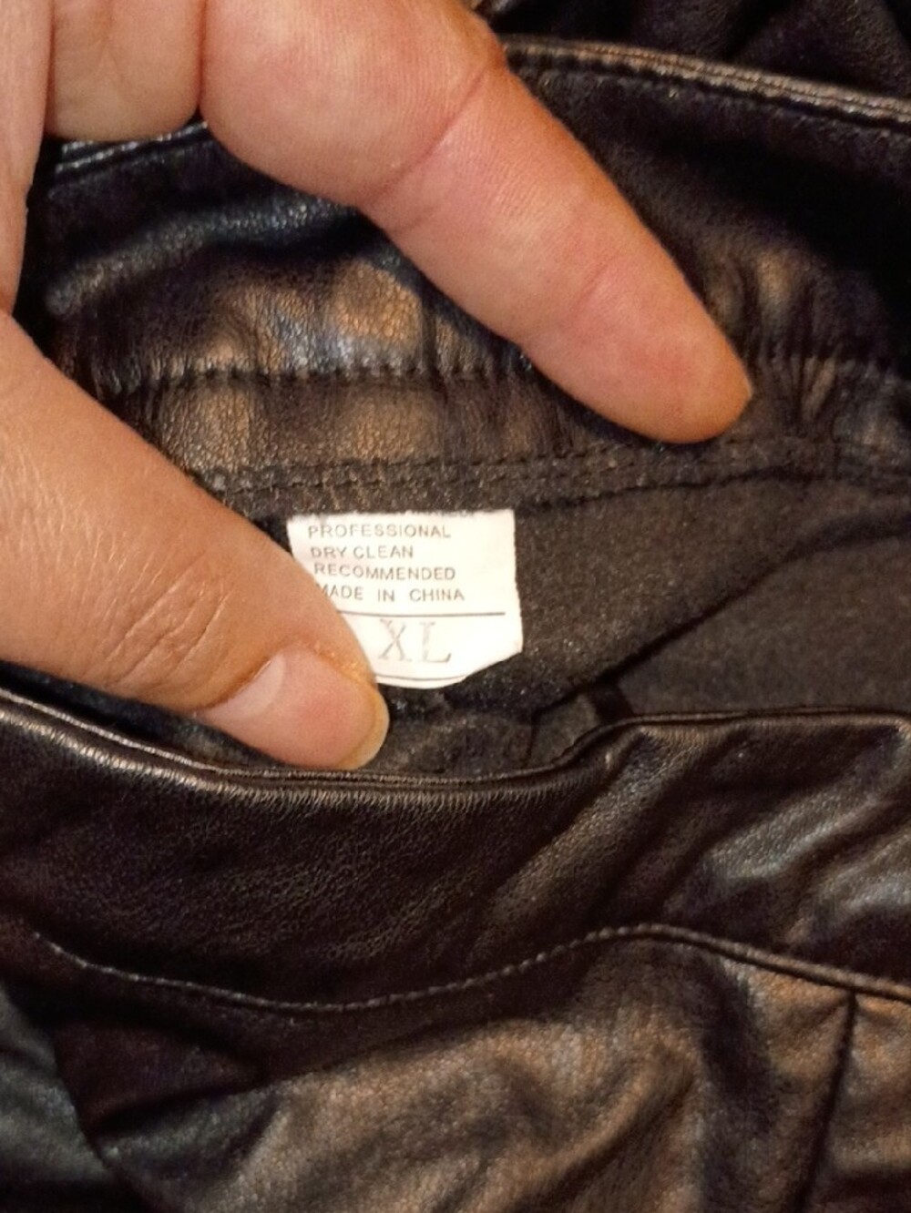 Amazon Black Faux Leather High Waist Women's Shorts - Picture 3 of 3